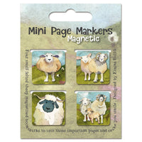 Felted Sheep Set of 4 Mini Magnetic Page Markers | Emma Ball - This is Knit