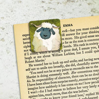 Felted Sheep Set of 4 Mini Magnetic Page Markers | Emma Ball - This is Knit