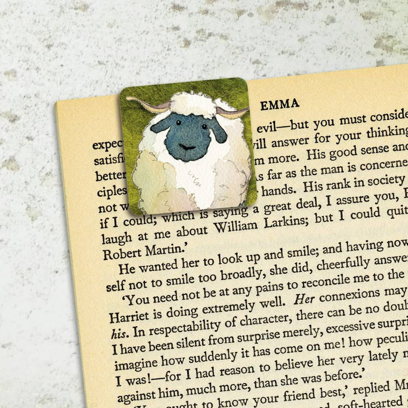 Felted Sheep Set of 4 Mini Magnetic Page Markers | Emma Ball - This is Knit