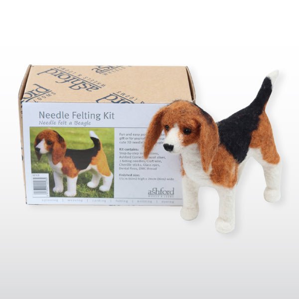 Needle Felting Kit - Beagle | Ashford - This is Knit