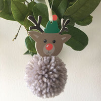 Pom Pom Decoration Kit - Reindeer | Trimits - This is Knit