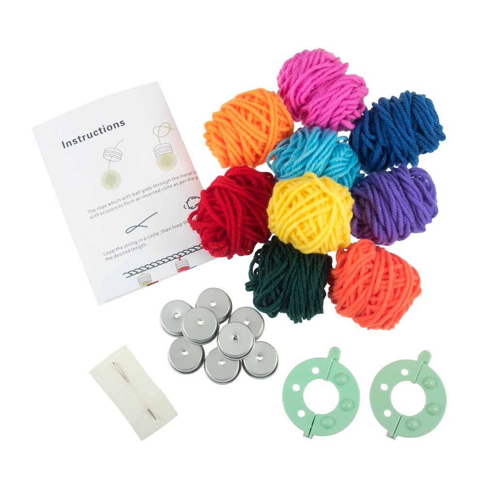Pom Pom Garland Kit - Christmas Lights | Trimits - This is Knit