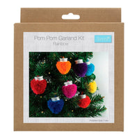 Pom Pom Garland Kit - Christmas Lights | Trimits - This is Knit