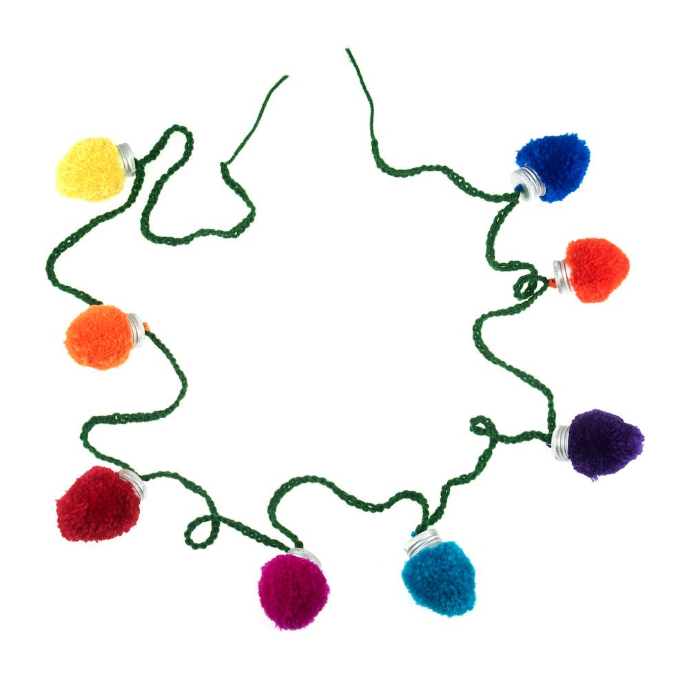 Pom Pom Garland Kit - Christmas Lights | Trimits - This is Knit