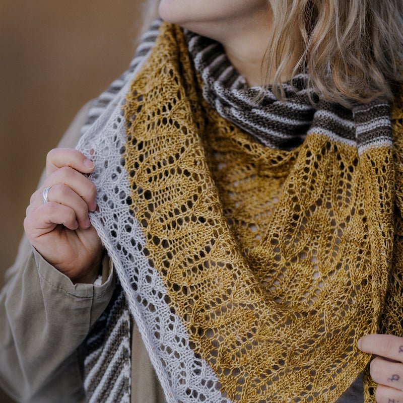 Basilica Shawl Kit | Cecily Grove Yarns - This is Knit