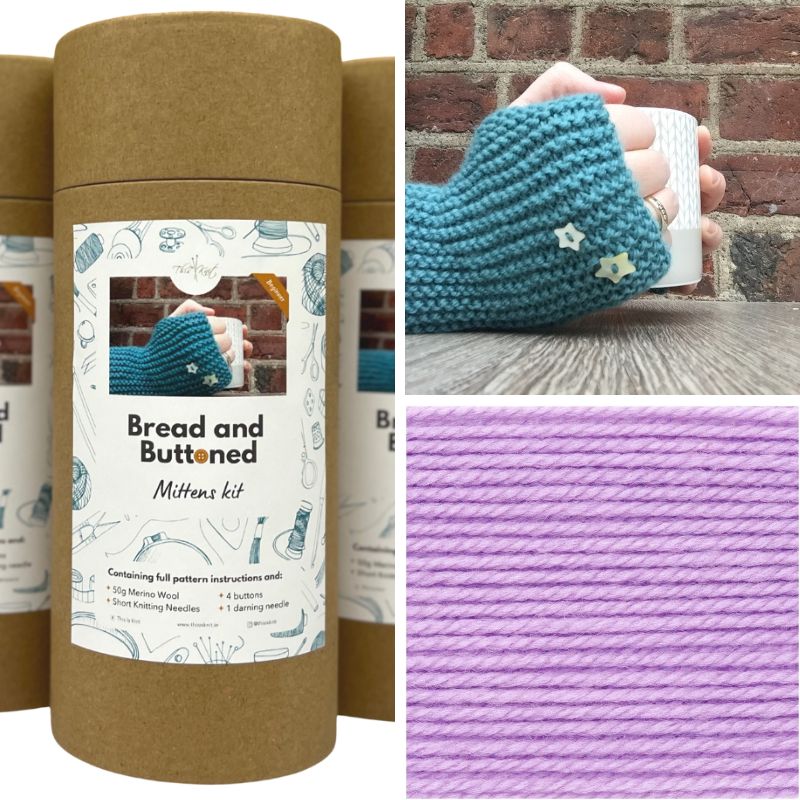 Bread And Buttoned Mitts Kit | This is Knit - This is Knit