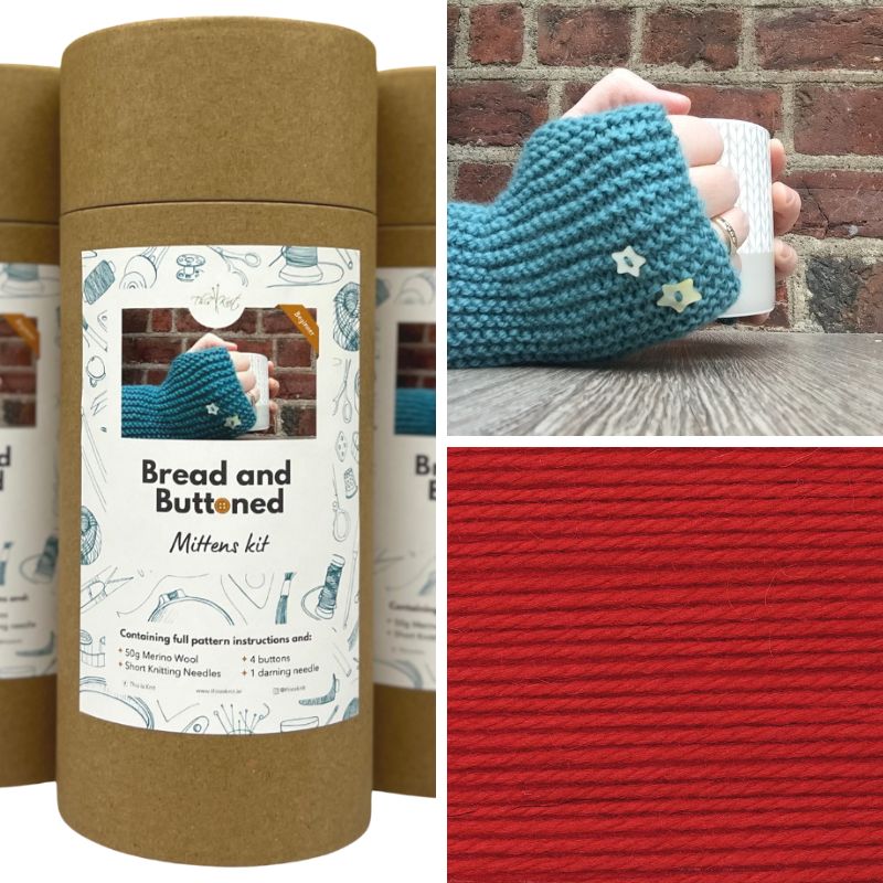 Bread And Buttoned Mitts Kit | This is Knit - This is Knit