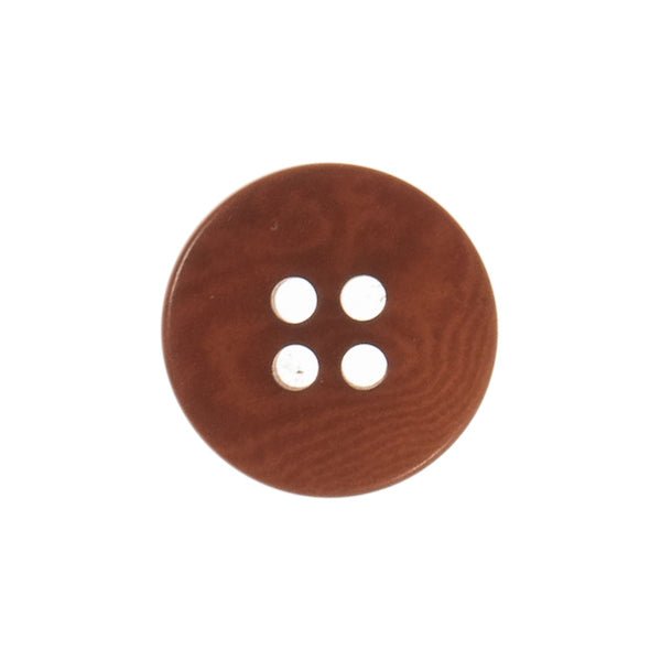 Corozo 4 Hole 15mm Medium Brown | G466115\29 - This is Knit