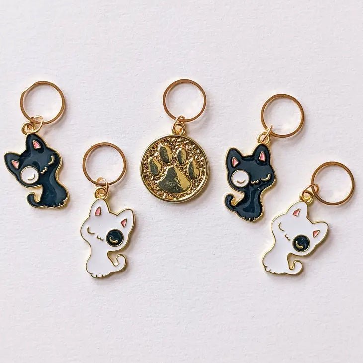 Happy Cat Stitch Markers | Hello Kim - This is Knit