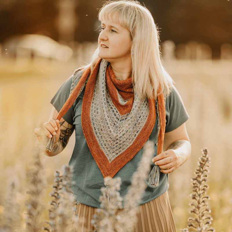 Kaleidoscope Shawl Kit | Cecily Grove Yarns - This is Knit