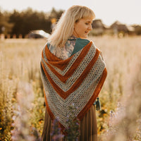 Kaleidoscope Shawl Kit | Cecily Grove Yarns - This is Knit