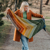 Kolorblok Shawl Kit | Cecily Grove Yarns - This is Knit