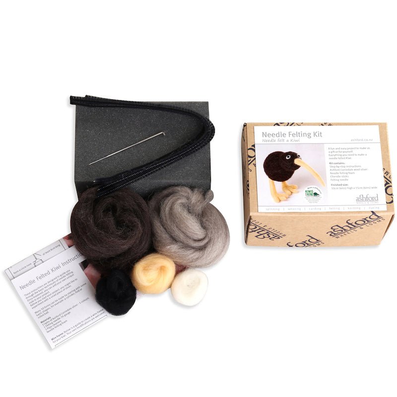 Needle Felting Kit - Kiwi | Ashford - This is Knit