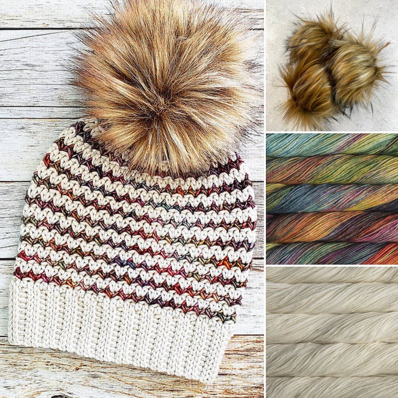 Timber Ridge Crochet Beanie Kit | Malabrigo - This is Knit