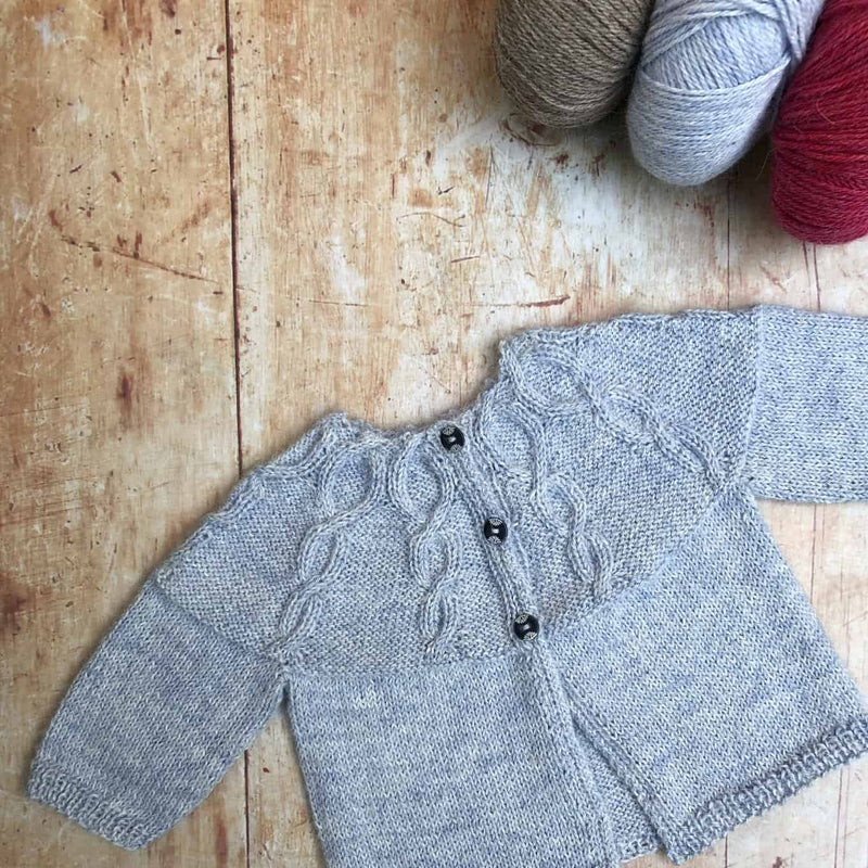 A Hand Knitted Baby Cardigan To Treasure - This is Knit