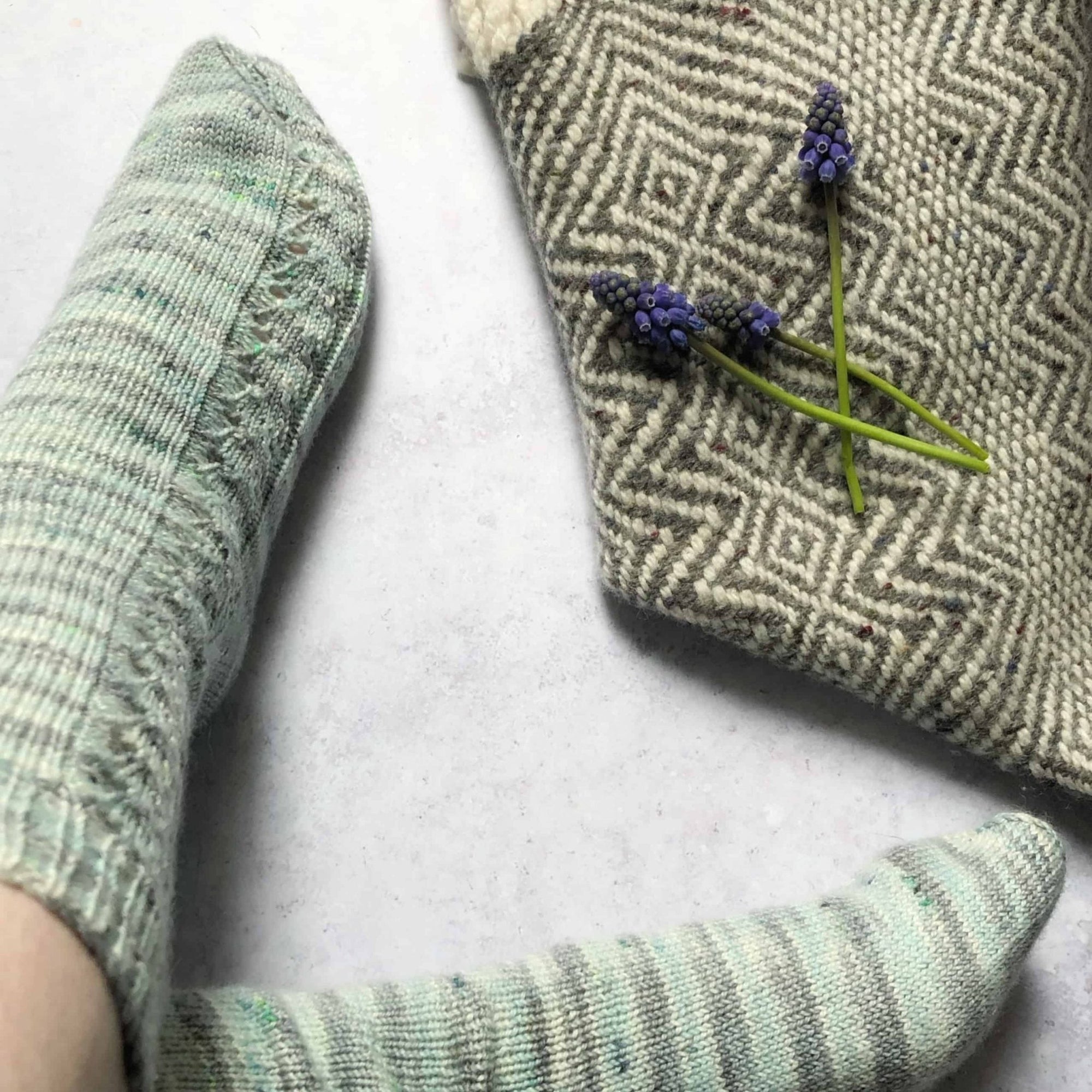 A Special Pale Fire Sock in Clarendon Sock - This is Knit
