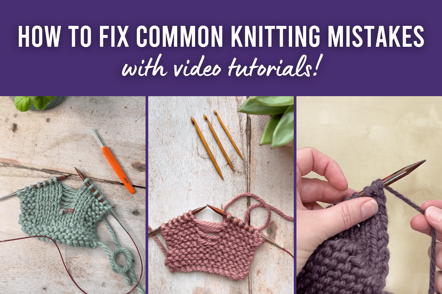 How to fix common knitting mistakes - This is Knit