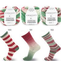 Symmetric Sock Christmas | Katia