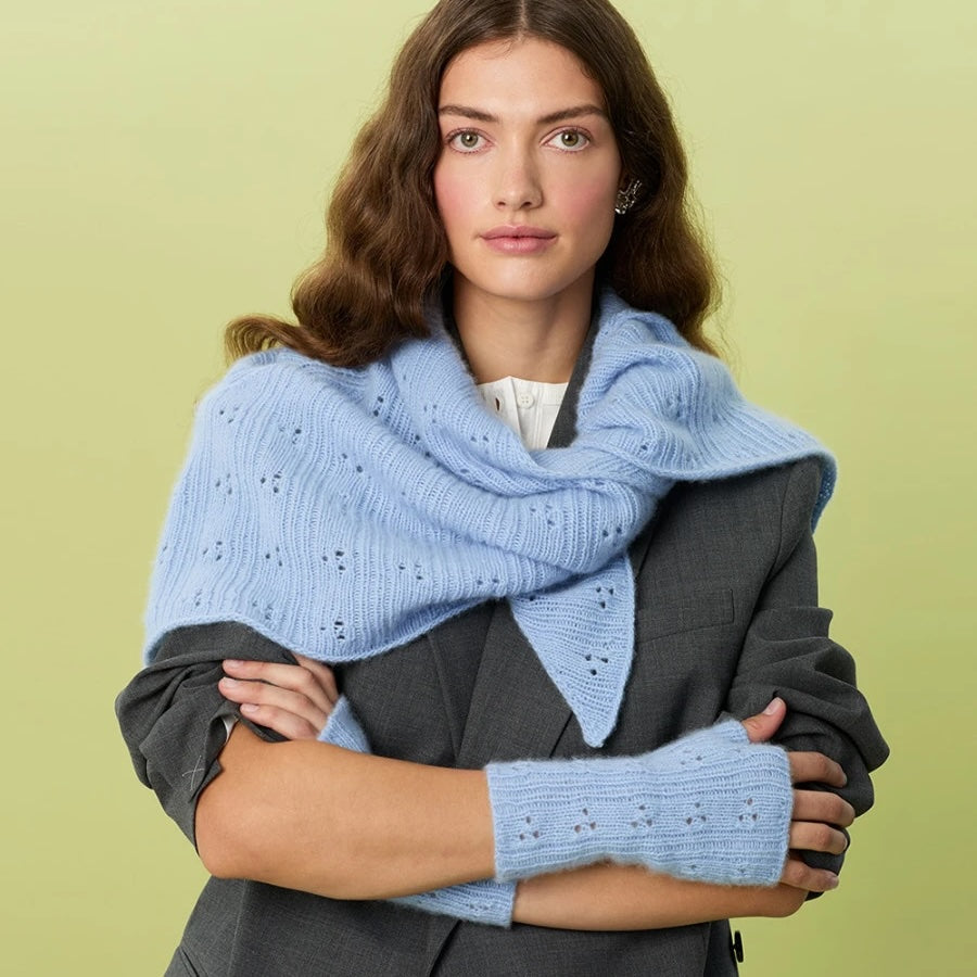 Miu Pointelle Mittens 2607-4 | Sandnes Garn