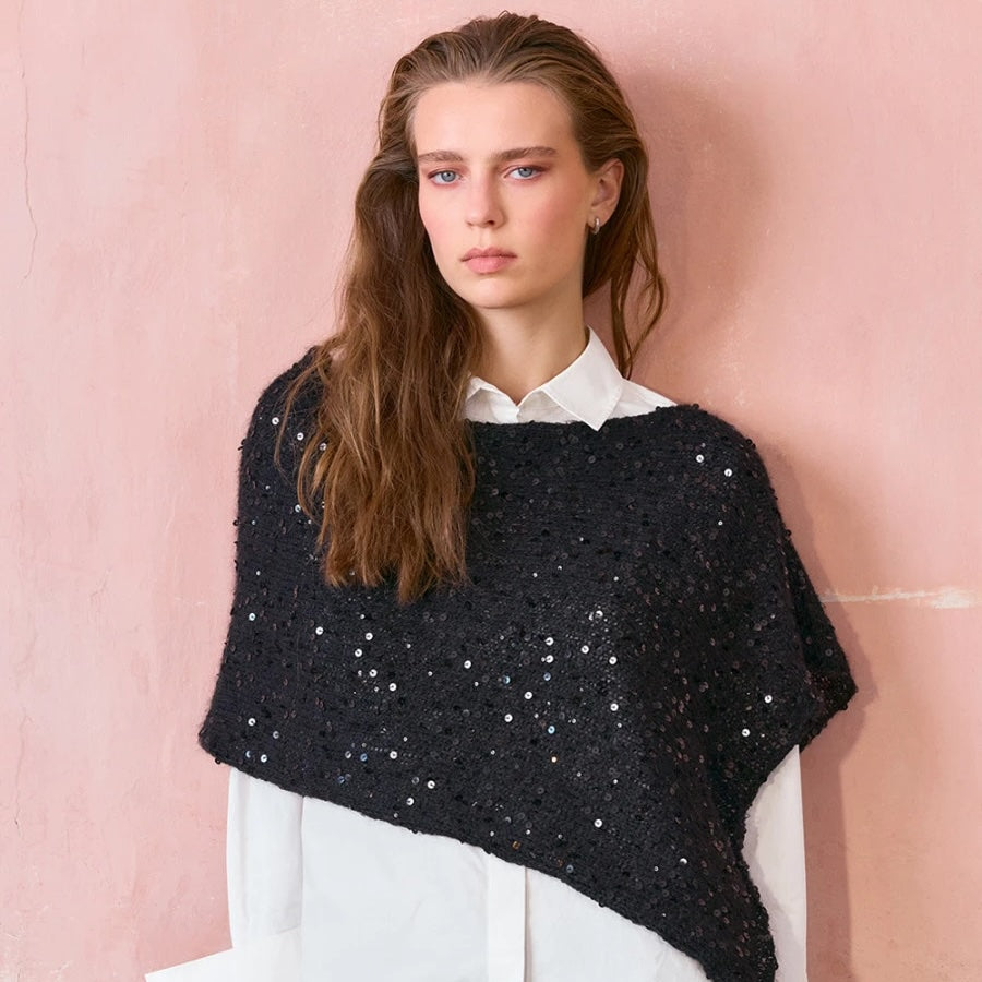 Belle Poncho 2610-4 | Sandnes Garn