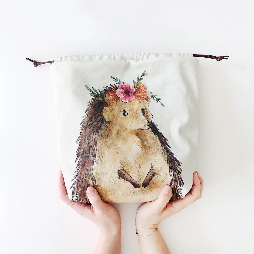 Nikki The Hedgehog | Project Bag | The Blue Rabbit House