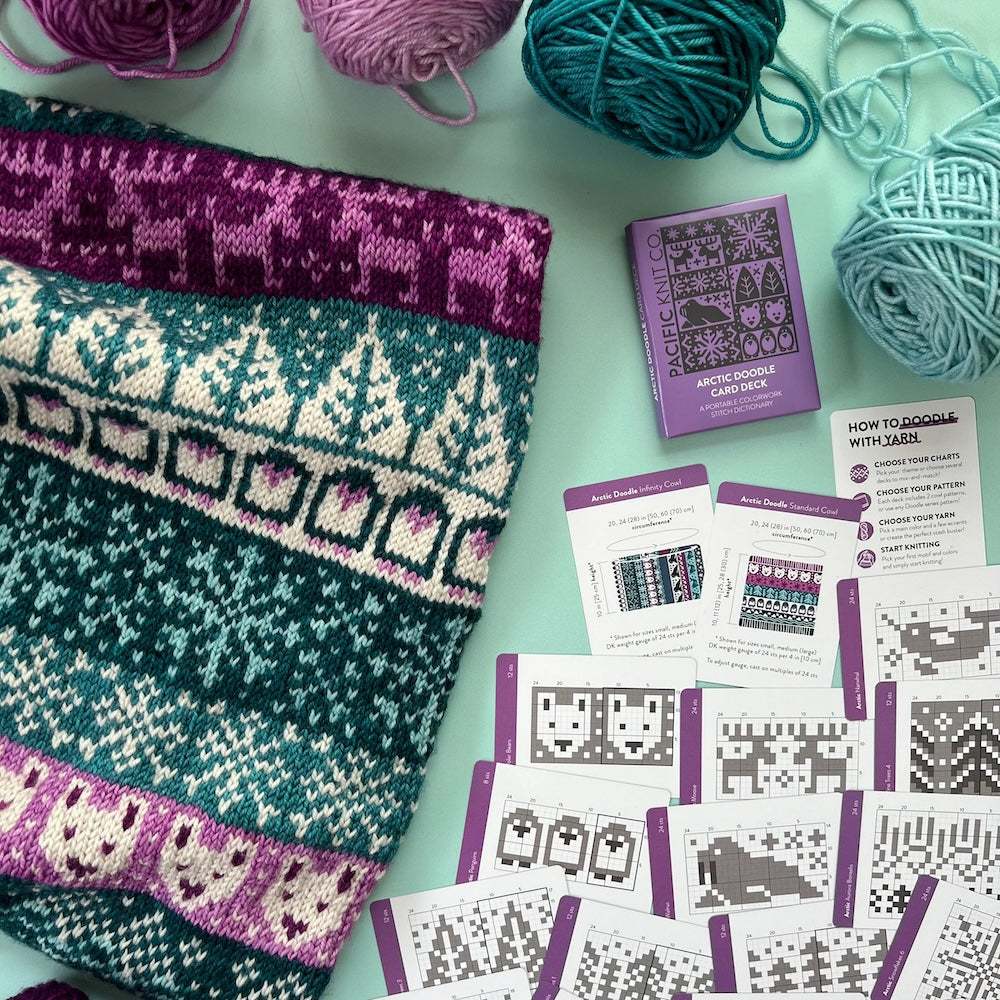 Arctic Doodle Card Deck (Smaller Size) | Pacific Knit Co