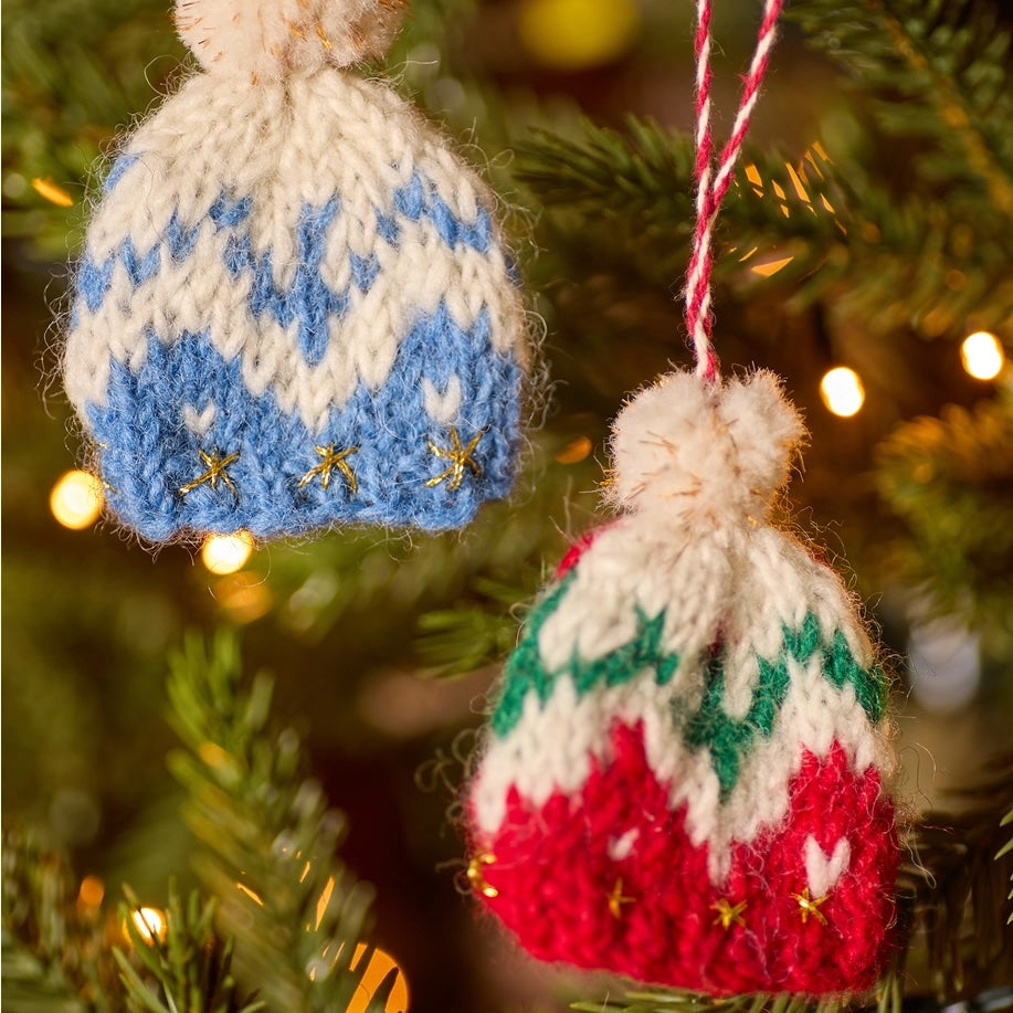Bobble Hat Knitted Decoration | Namaste
