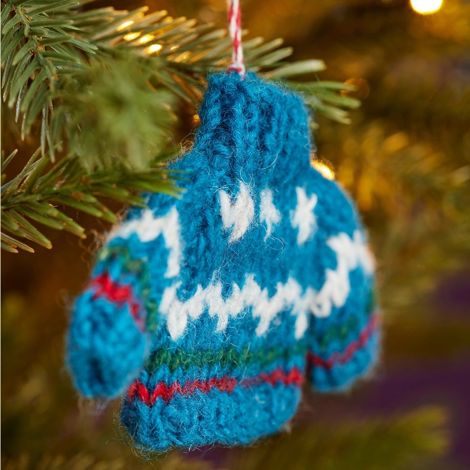 Fair Isle Wool Jumper Knitted Decoration | Namaste