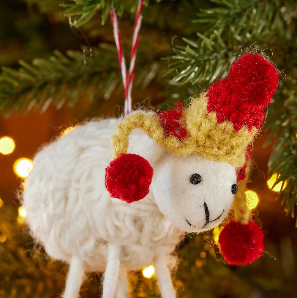 Felt Himalayan Sheep Decoration | Namaste