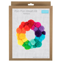 Pom Pom Wreath Kit - Rainbow | Trimits
