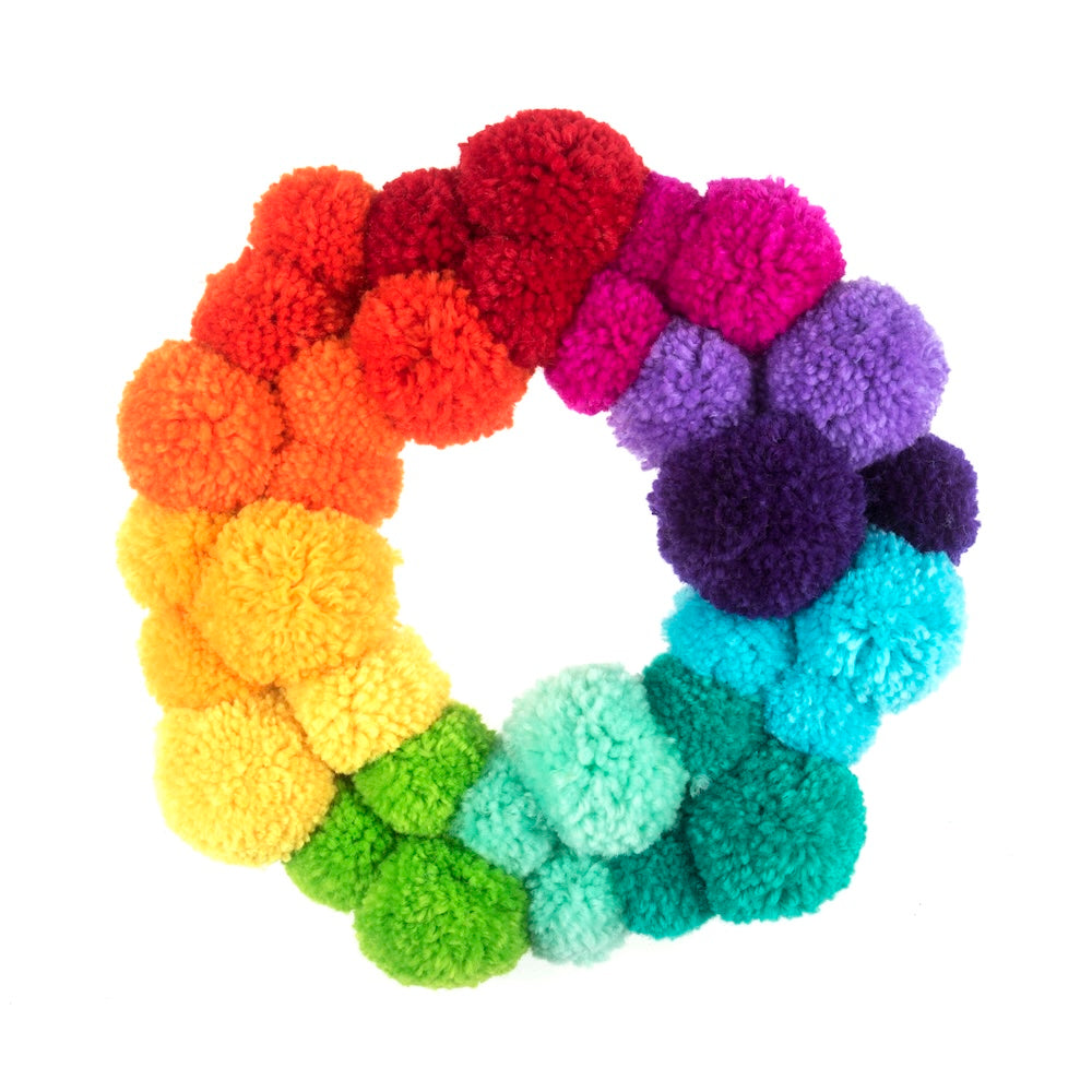 Pom Pom Wreath Kit - Rainbow | Trimits