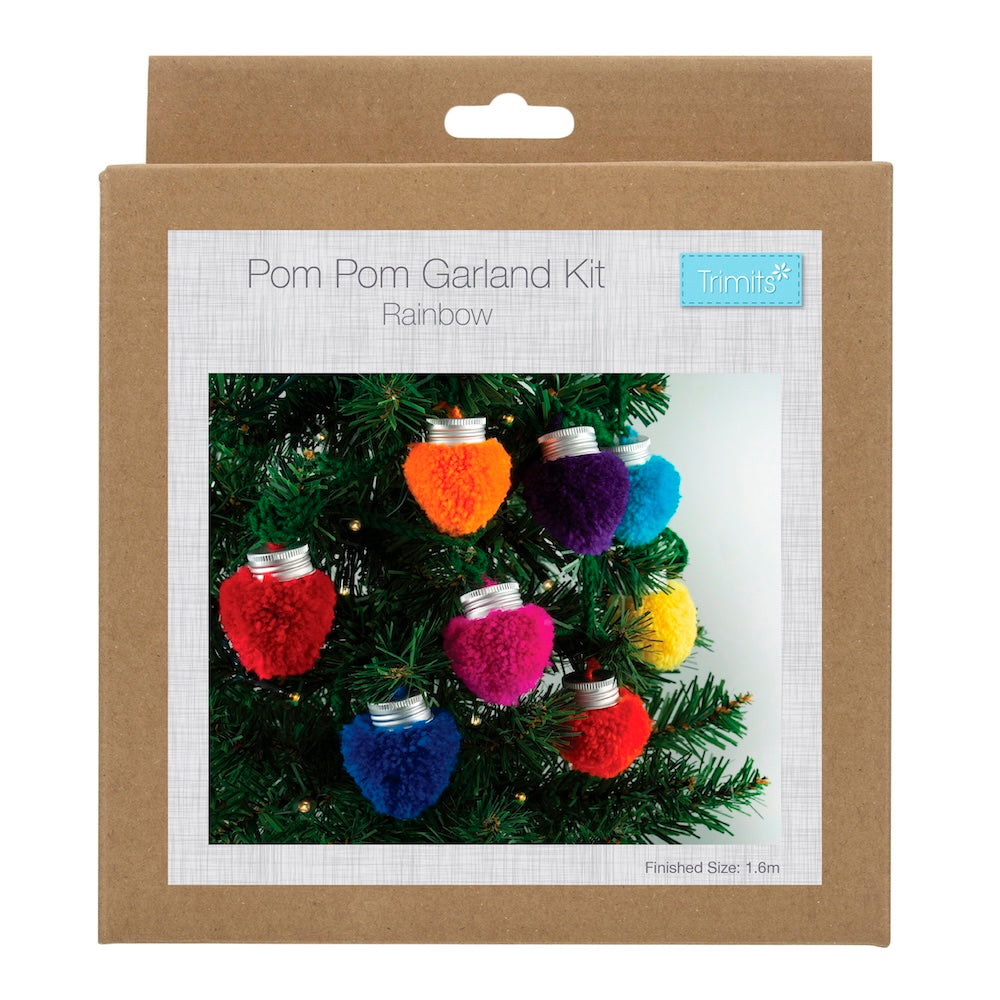 Pom Pom Garland Kit - Christmas Lights | Trimits