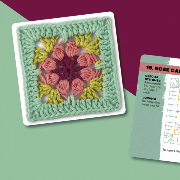 The Granny Square Flowers Card Deck | Claire Montgomerie