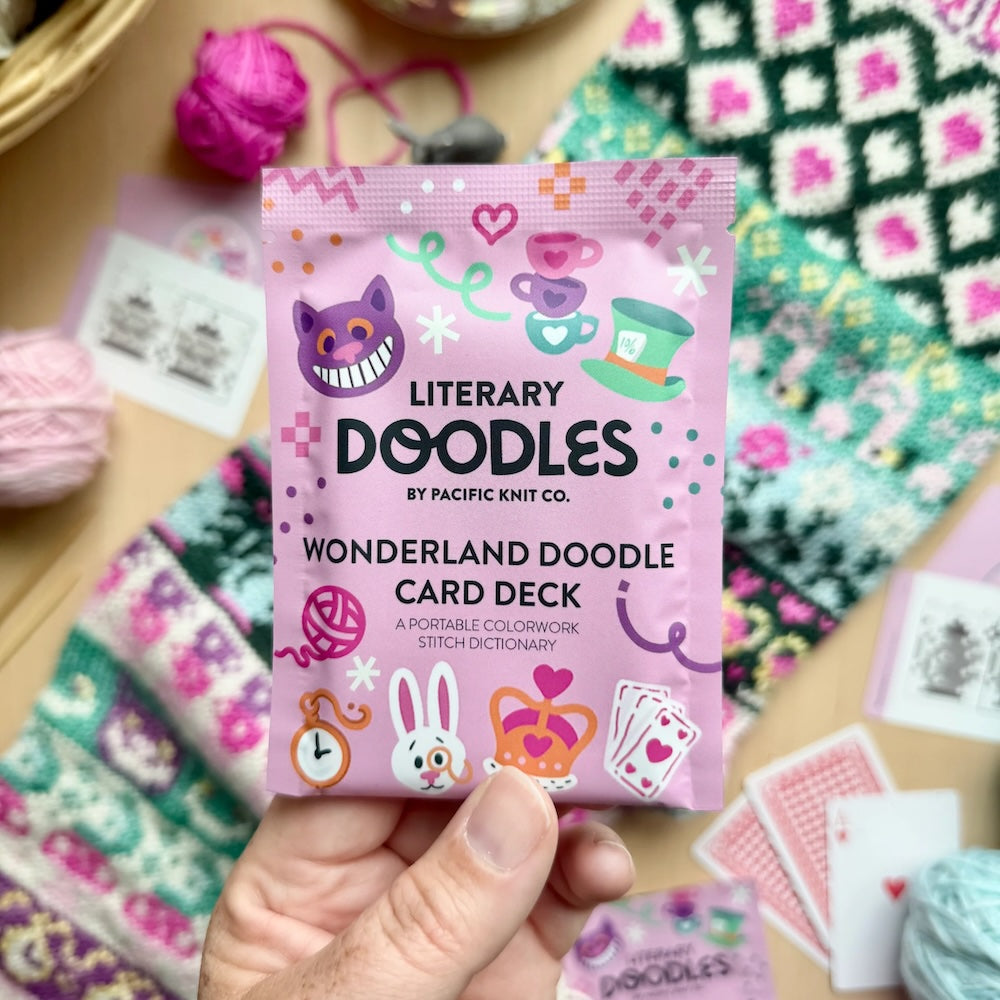 Wonderland Doodle Deck - Literary Series (13 Charts) | Pacific Knit Co