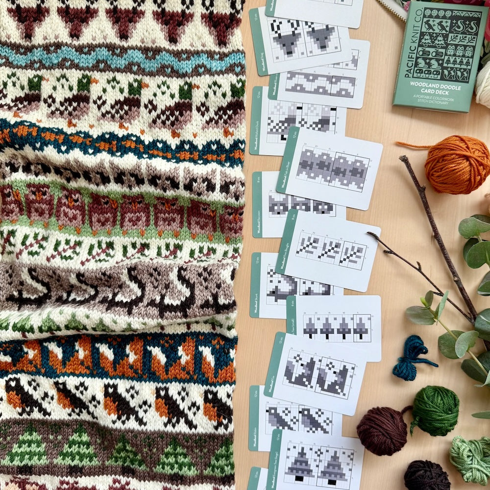 Woodland Doodle Card Deck (Smaller Size) | Pacific Knit Co