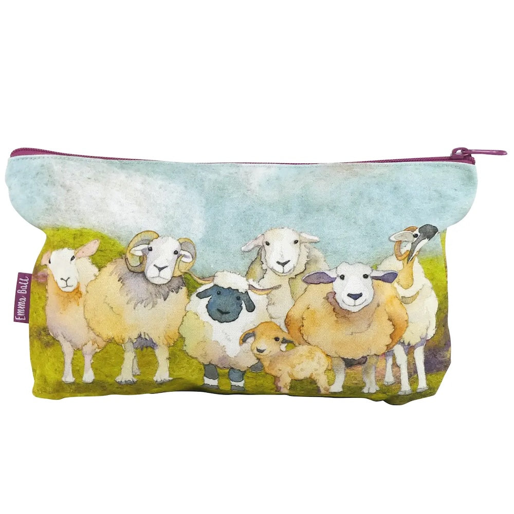 Felted Sheep Zipped Pouch | Emma Ball