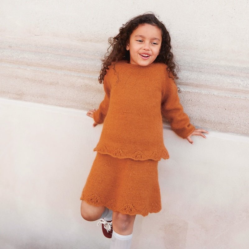 Augustine Sweater And Skirt Junior Pattern 2408 - 07 | Sandnes Garn - This is Knit