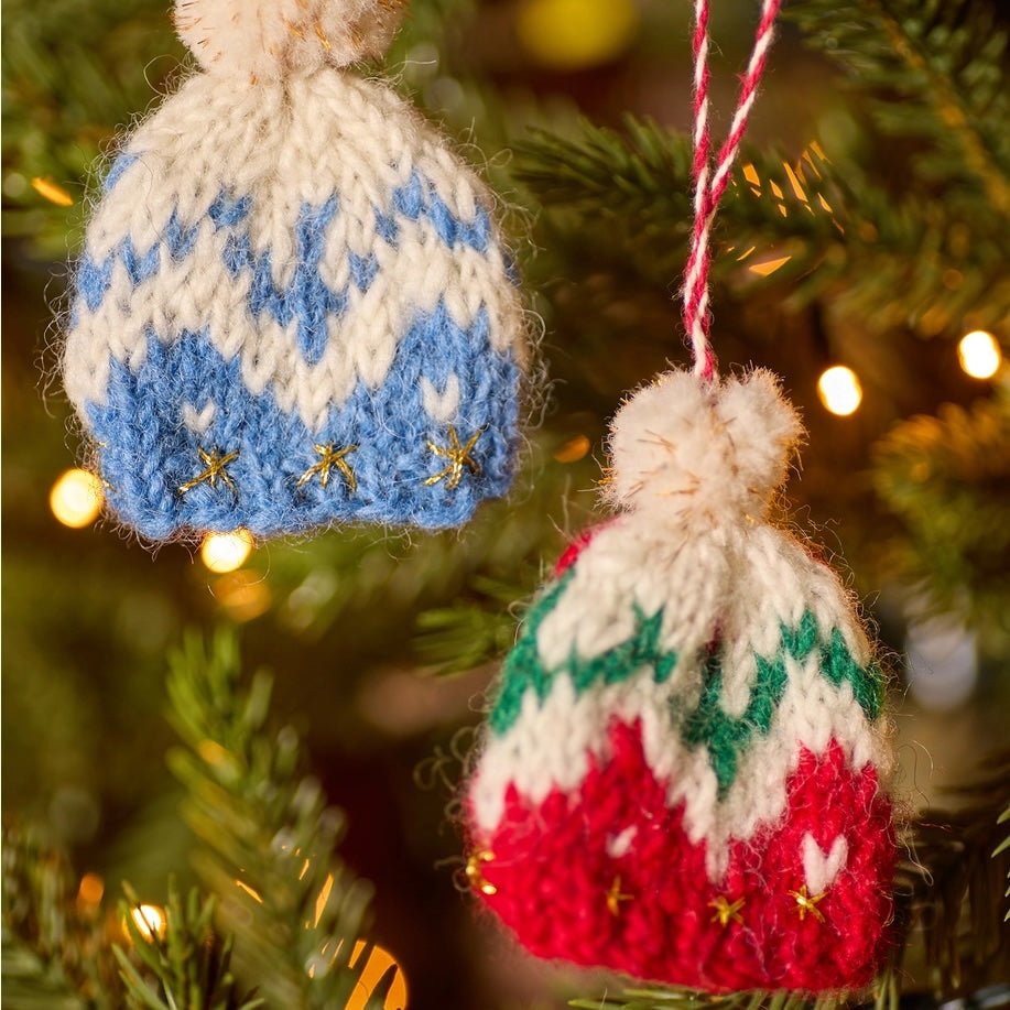 Bobble Hat Knitted Decoration | Namaste - This is Knit