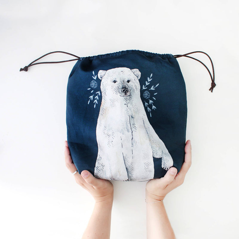 Boris the Polar Bear | Project Bag | The Blue Rabbit House - This is Knit