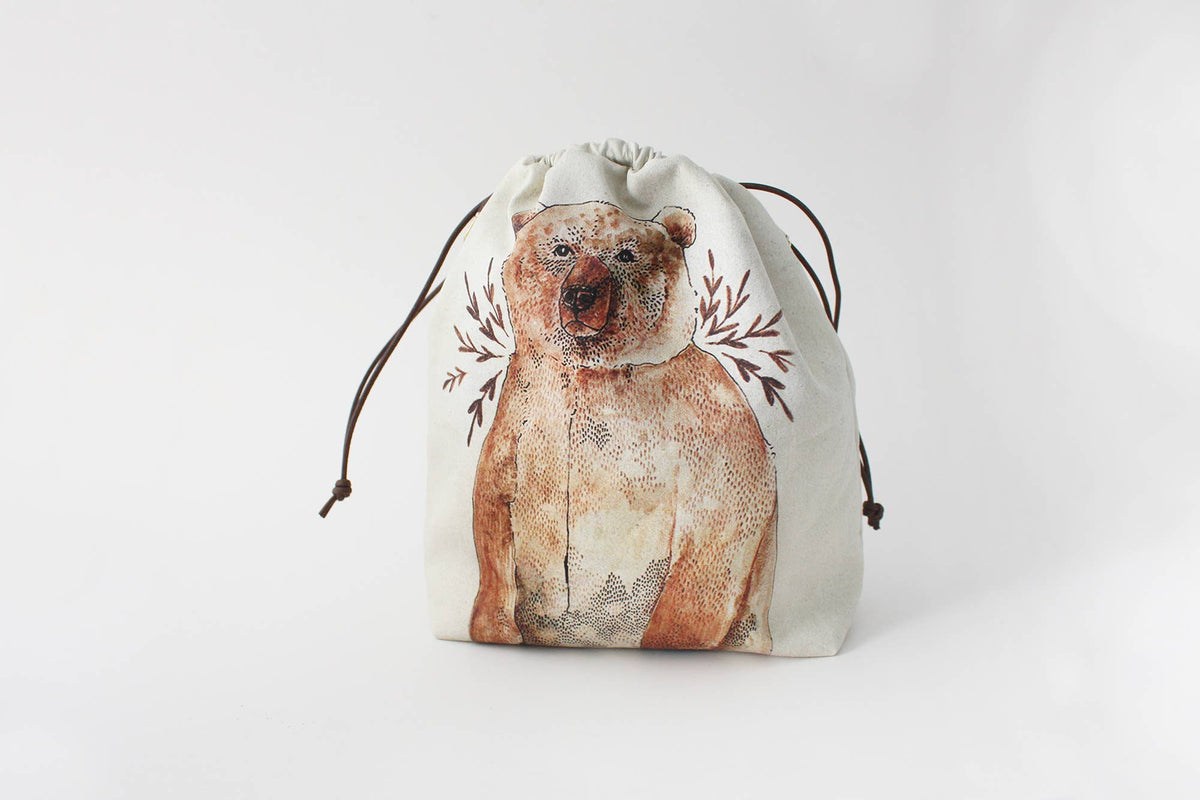 Bruno the Brown Bear | Project Bag | The Blue Rabbit House - This is Knit