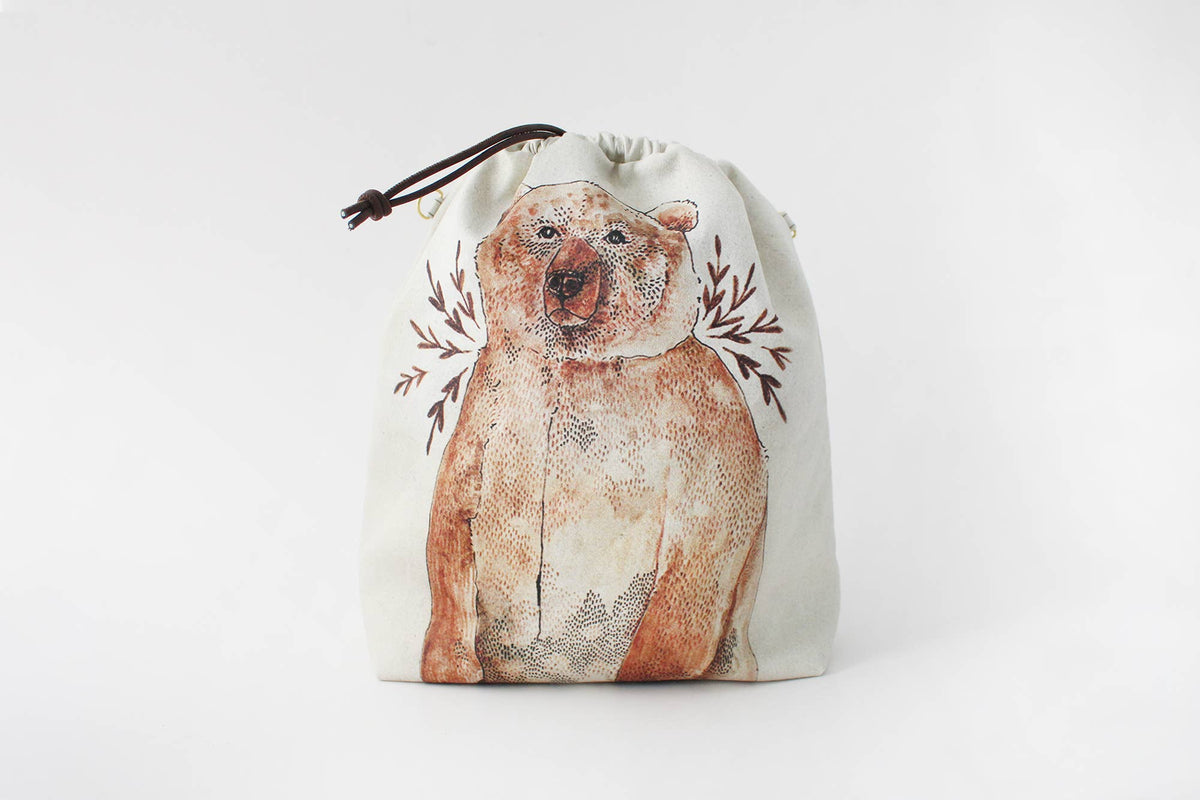 Bruno the Brown Bear | Project Bag | The Blue Rabbit House - This is Knit