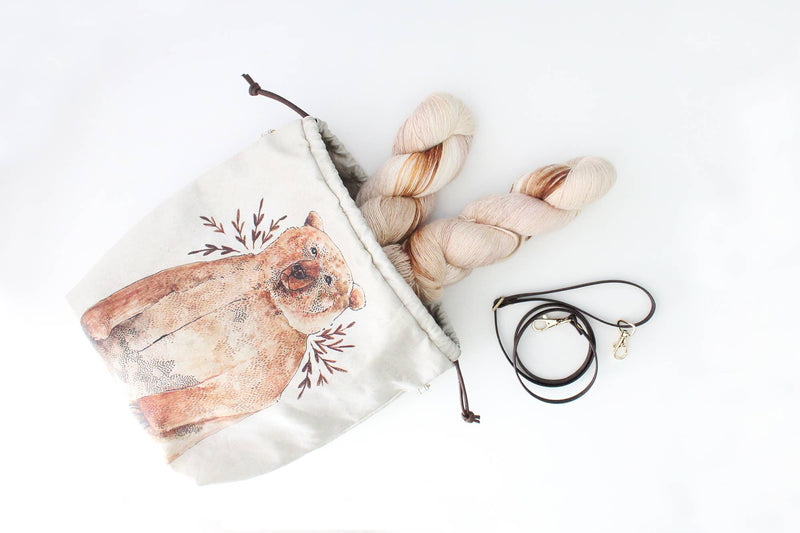 Bruno the Brown Bear | Project Bag | The Blue Rabbit House - This is Knit