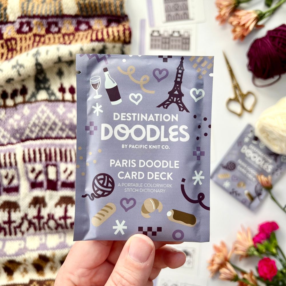 Paris Doodle Deck - Destination Doodle Series (13 Charts) | Pacific Knit Co
