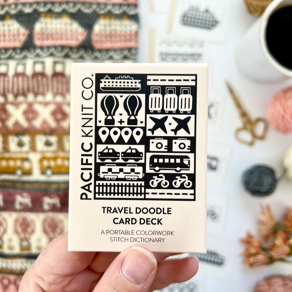 Travel Doodle Card Deck (Smaller Size) | Pacific Knit Co