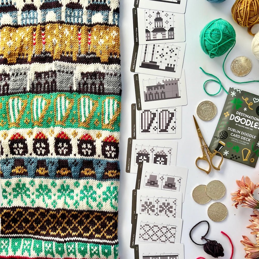Dublin Doodle Deck - Destination Doodle Series (13 Charts) | Pacific Knit Co - This is Knit