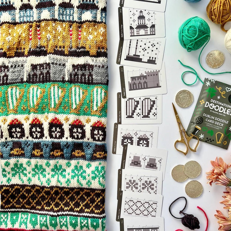 Dublin Doodle Deck - Destination Doodle Series (13 Charts) | Pacific Knit Co - This is Knit