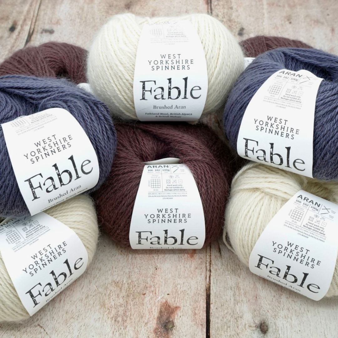 Fable Brushed Aran | West Yorkshire Spinners - This is Knit