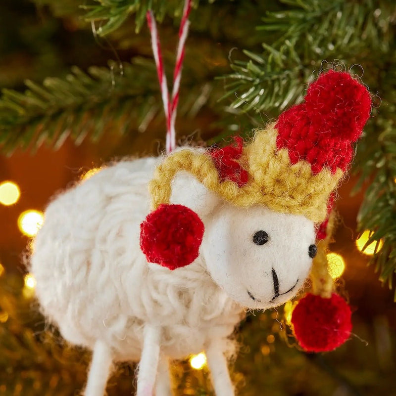 Felt Himalayan Sheep Decoration | Namaste - This is Knit