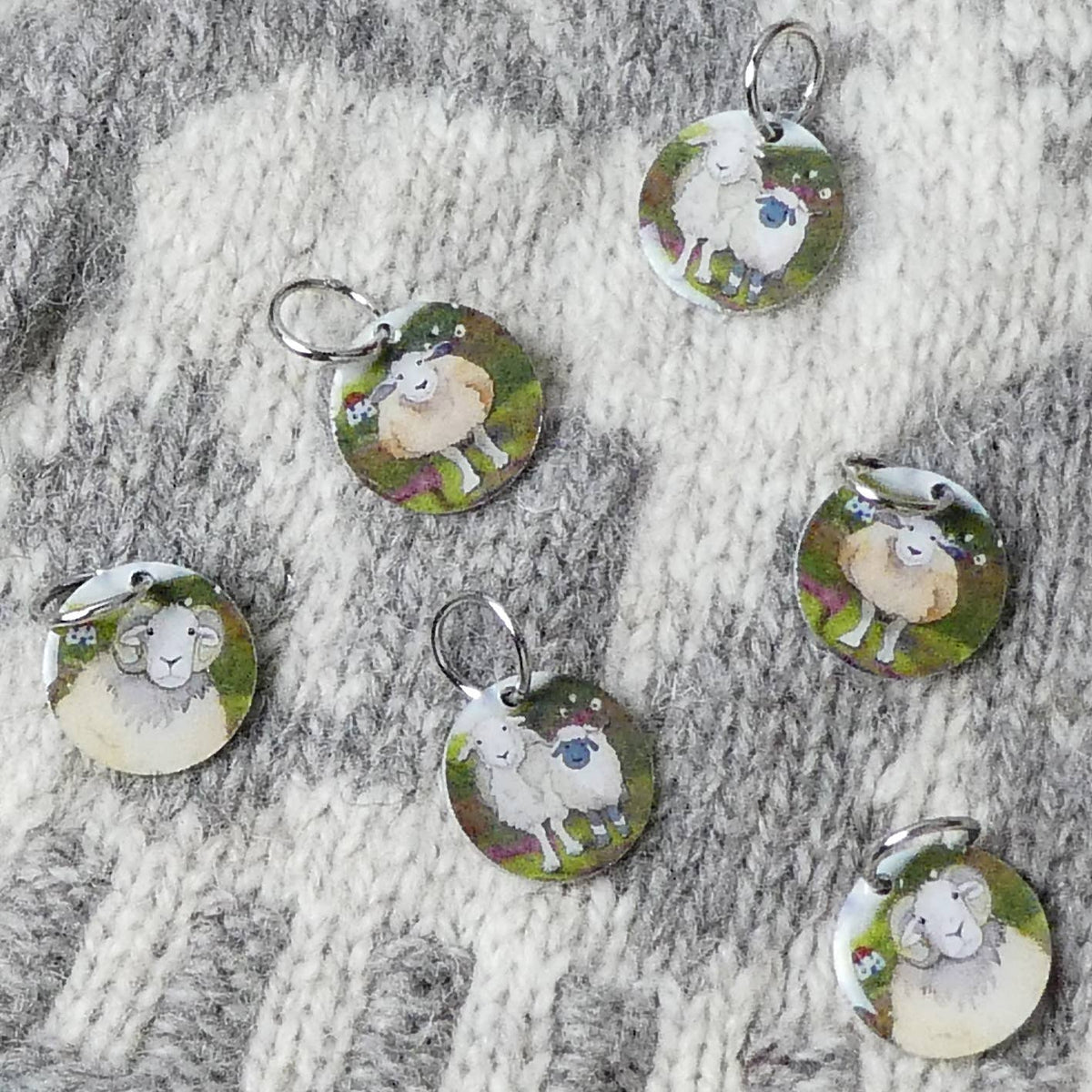 Felted Sheep Stitch Markers | Emma Ball - This is Knit