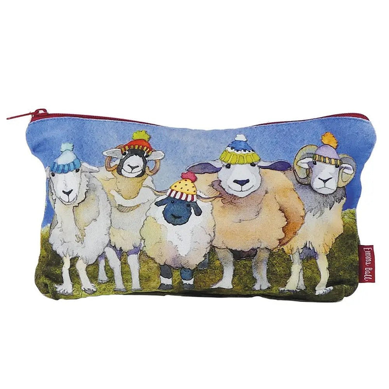 Happy Sheep Zipped Pouch | Emma Ball - This is Knit